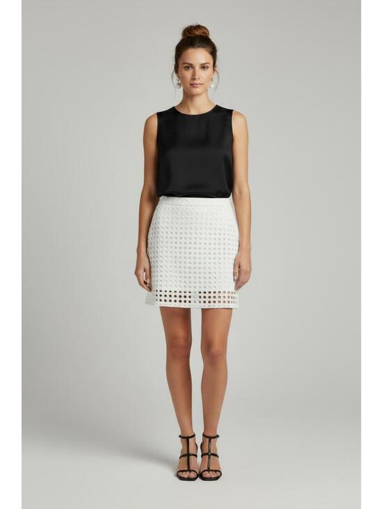 Banana Republic Dresses & Skirts - Banana Republic White Dot Lace Pencil Skirt, Size 4P